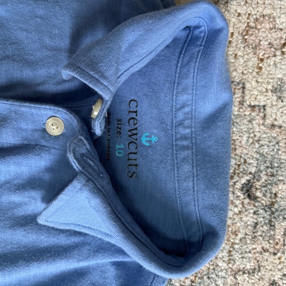 J.Crew boys long sleeve polos- set of 3 blues -size 10- excellent condition! - Picture 8 of 10